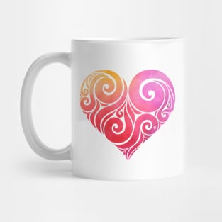 Swirly Heart Mug